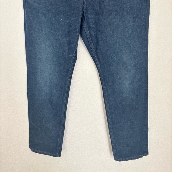 Everlane Uniform Mens Blue Denim Jeans 34x28 Classic Style 4-Way Stretch Organic - Picture 3 of 12